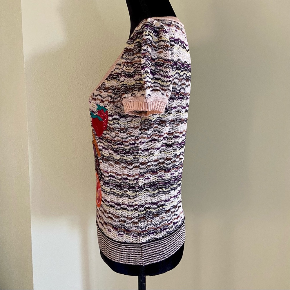 Missoni 2005 Collectable Fruit Applique Knit Sweater V Neck Limited Edit… - Picture 9 of 14